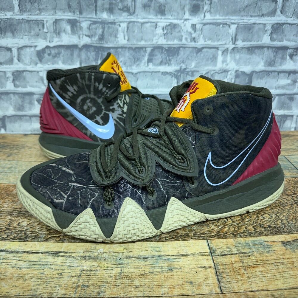 Nike Kyrie Kybrid S2 Cargo Khaki Camo Red CQ9323-300 Mens Size 12 Rare 2021 - Picture 1 of 12